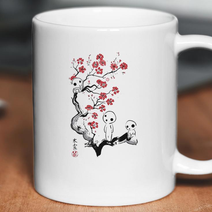 Bakugou Ink Style Princess Mononoke Little Forest Spirits Coffee Mug