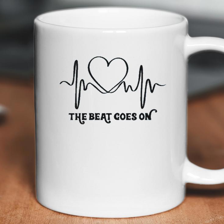 The Beat Goes On Heartbeat Coffee Mug