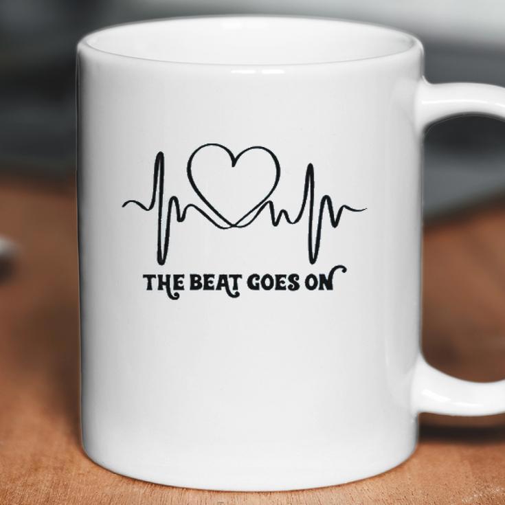 The Beat Goes On Heartbeat Rehab Heart Surgery Heart Gift Coffee Mug