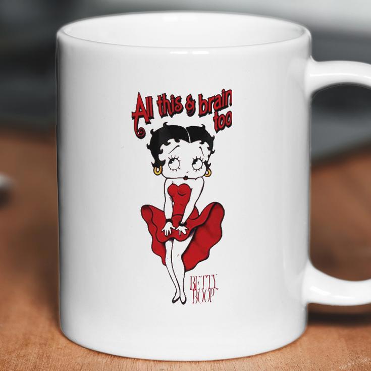 Betty Boop Brains Insulated Coffee Mug