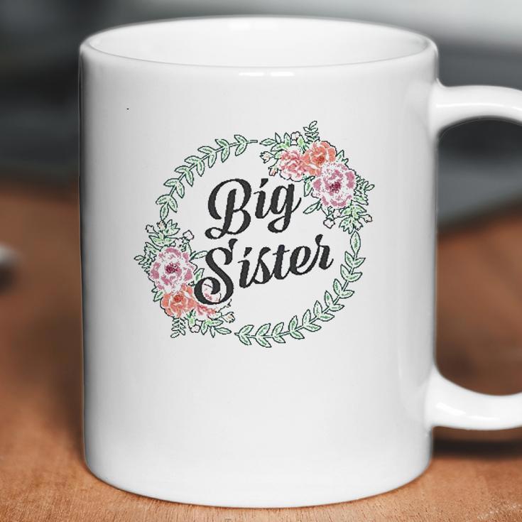 Big Sister With Flower Circle Infant Creeper Coffee Mug