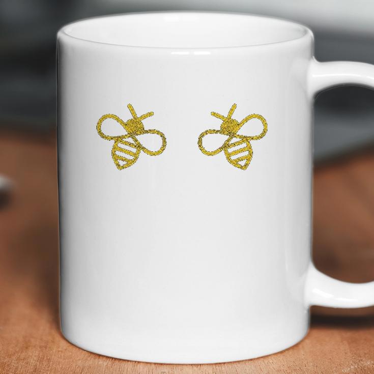 Boo Bees Funny Bug Breasts Innuendo Boobies Graphic Coffee Mug