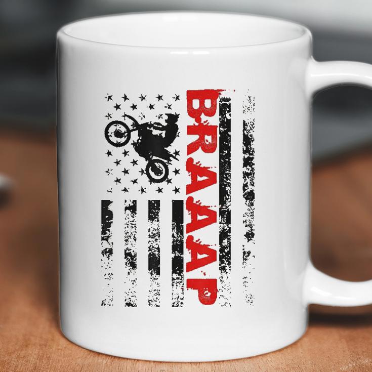 Braaap Vintage Usa American Flag Coffee Mug