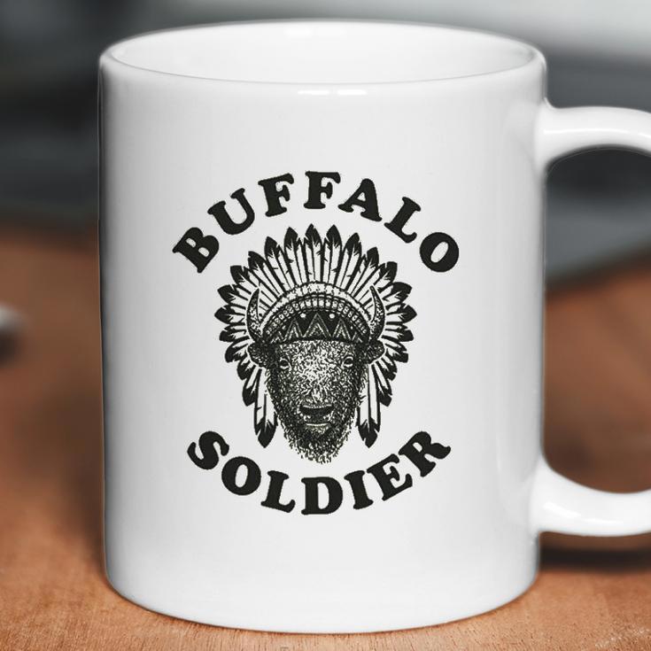 Buffalo Soldier Reggae Music Cool Vintage Bob Rastafarian Lion Marley Graphic Coffee Mug