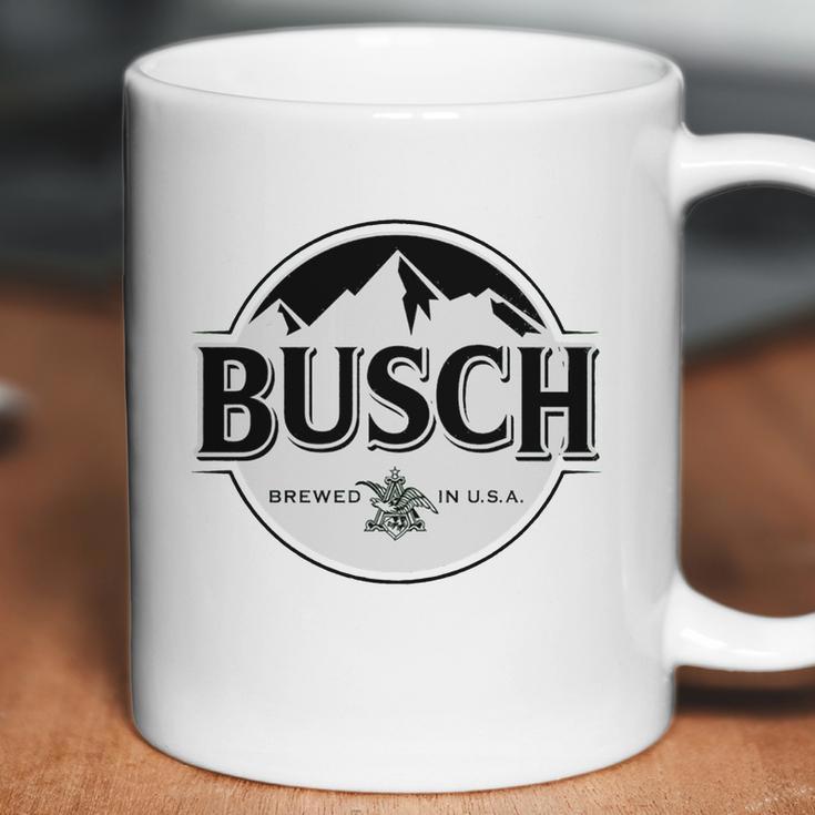 Busch Beer Black &Ampamp White Logo T-Shirt Coffee Mug