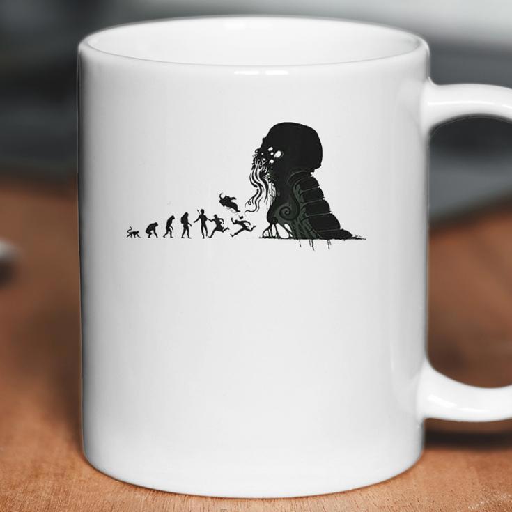 Call Of Cthulhu Lovecraftian Evolution Scifi Necronomicon Coffee Mug