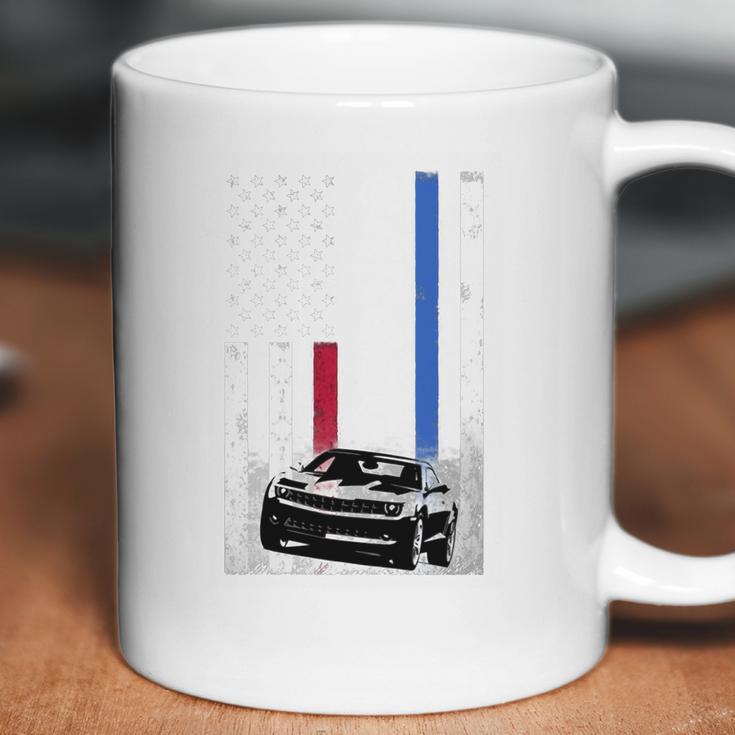 Camaro Lover - American Flag T-Shirt Coffee Mug