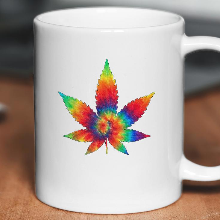 Cannabis Tie Dye Hippie Stoner Gift Coffee Mug