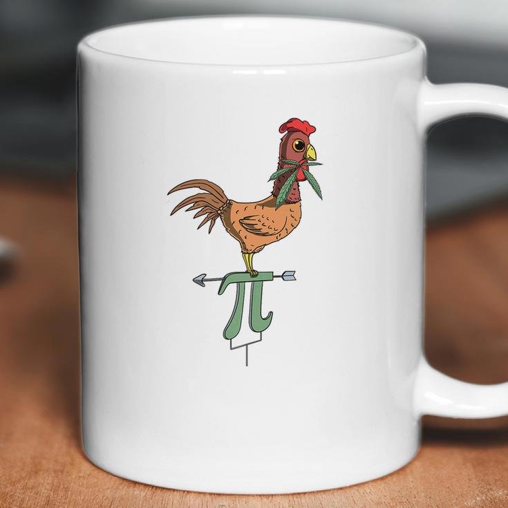 Chicken Pot Pi Marijuana Cannabis Pie Funny Math Pun Coffee Mug