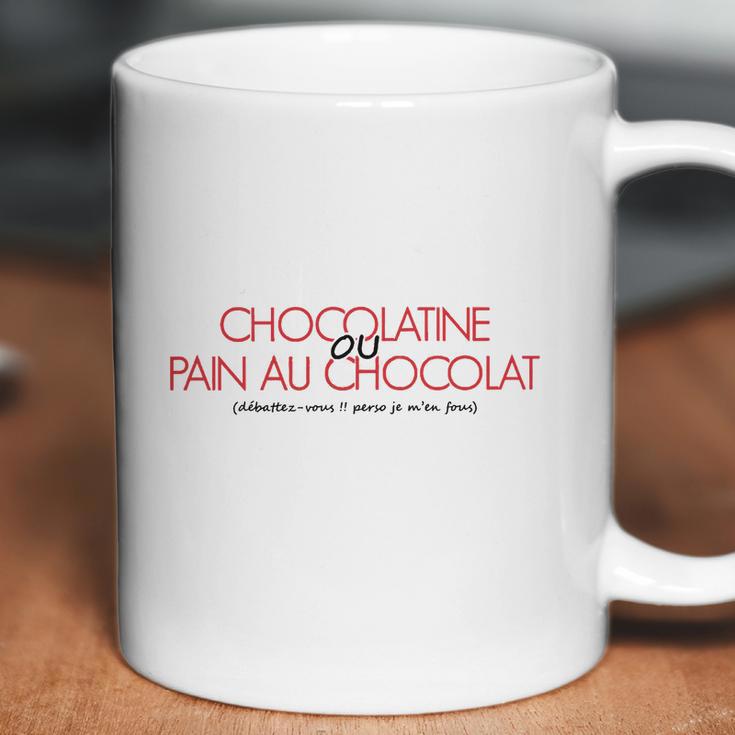 Chocolatine Ou Pain Au Chocolat Perso Je Men Fous Coffee Mug