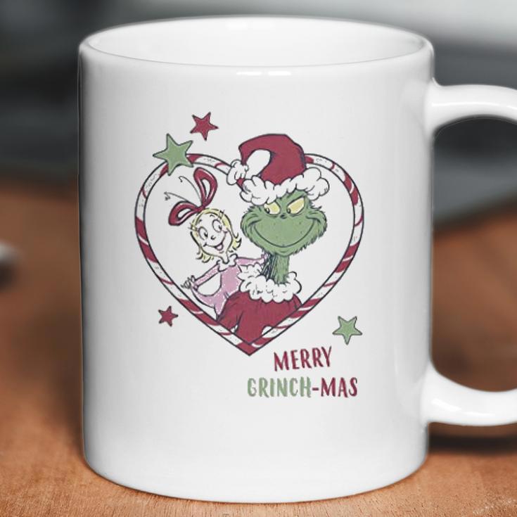 Christmas Grinchmas Heart Graphic Coffee Mug