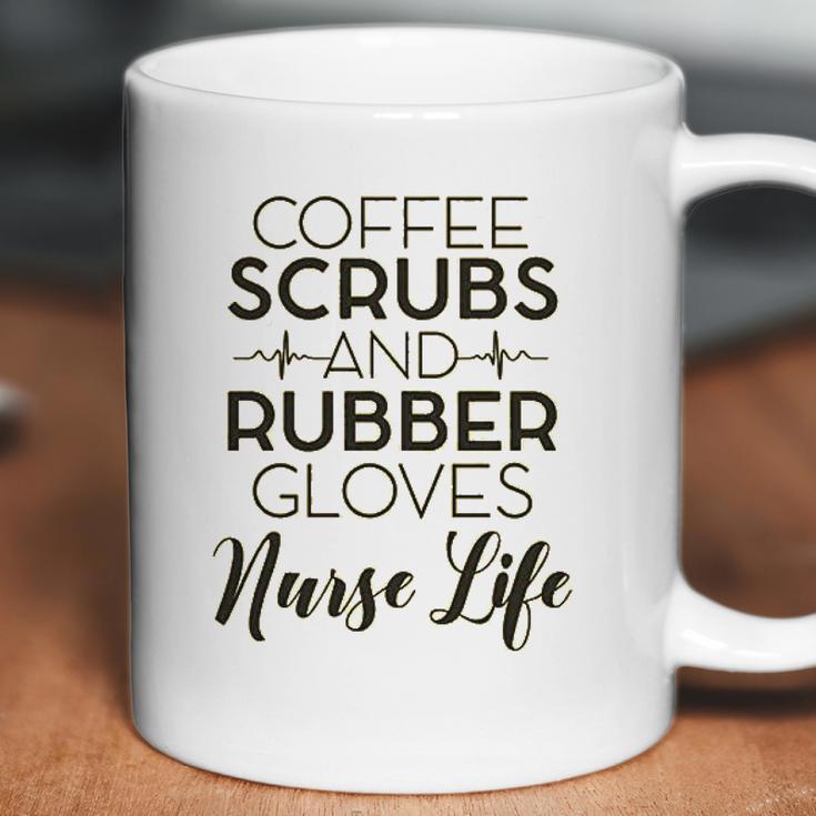 Coffee And Rubber Gloves Nurse Coffee Mug