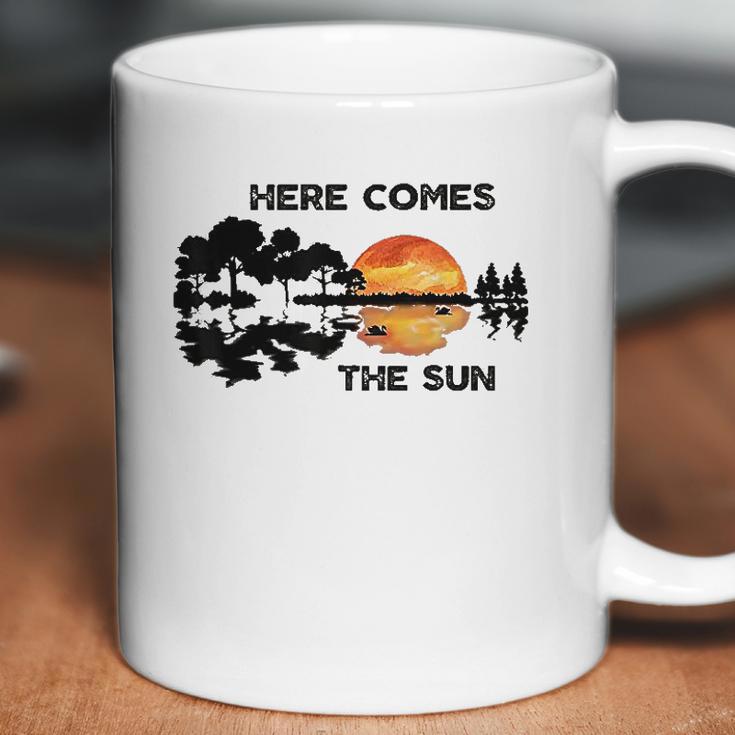 Here Comes The Sun Guitar Silhouette Music Lover Graphic Sun Gifts Coffee Mug