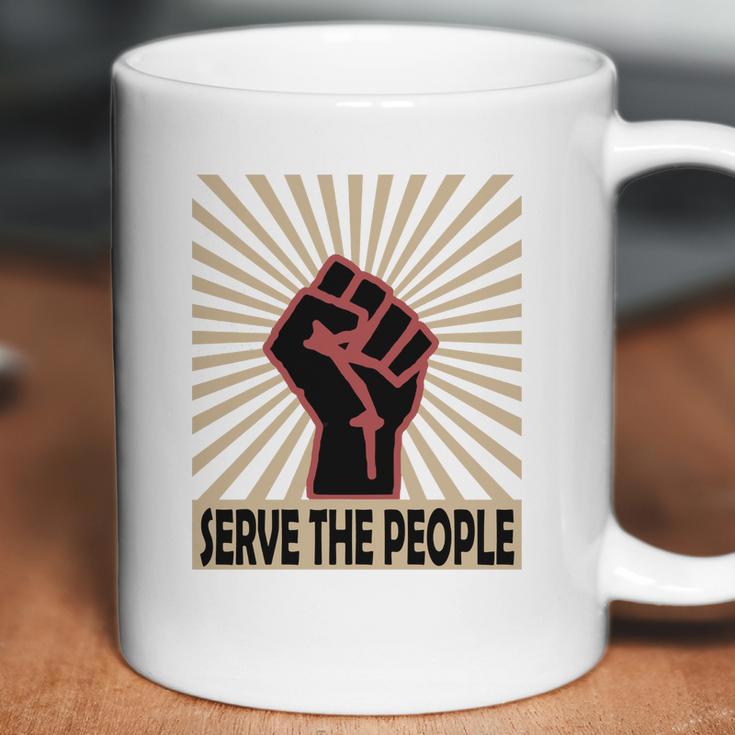 Communist Propaganda Socialist Fist Serve The People Coffee Mug