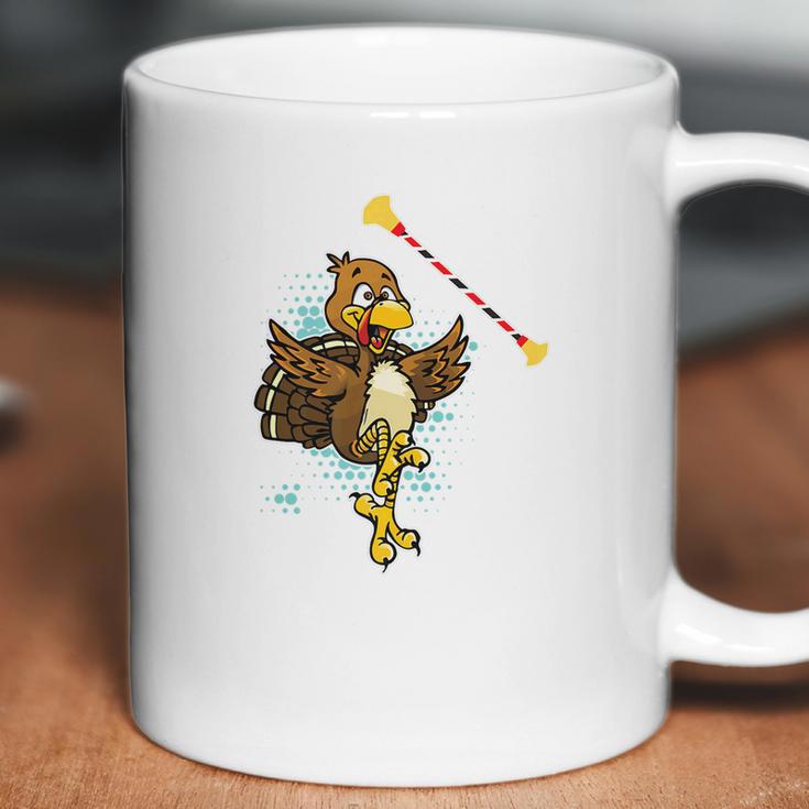 Cool Baton Twirling Turkey Twirler Thanksgiving Fun Coffee Mug