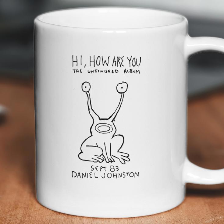 Cool Daniel Johnston Hi How Are You Men White Coffee Mug