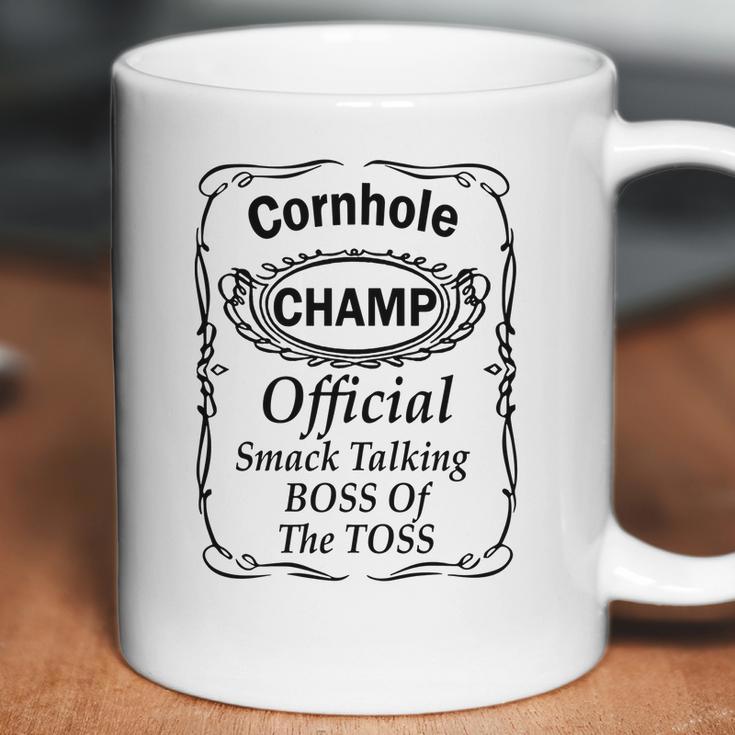 Cornhole Champ Boss Of The Toss Funny Pr Coffee Mug