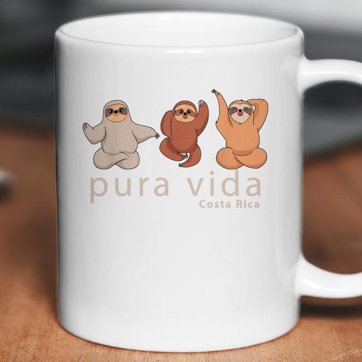 Costa Rica Sloths Souvenir Pura Vida Shirt Coffee Mug