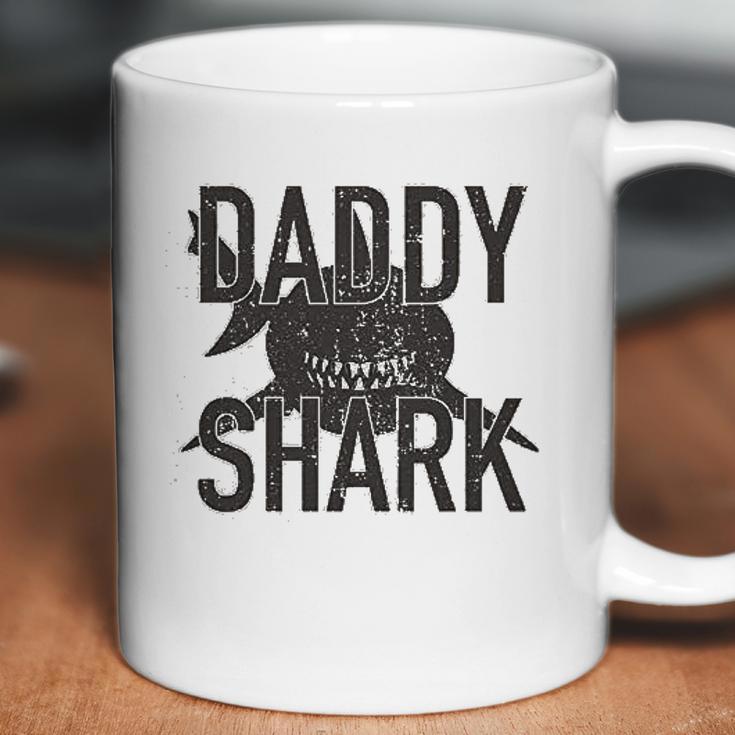 Daddy Shark Black Graphic Best Christmas Gifts For Dad Coffee Mug