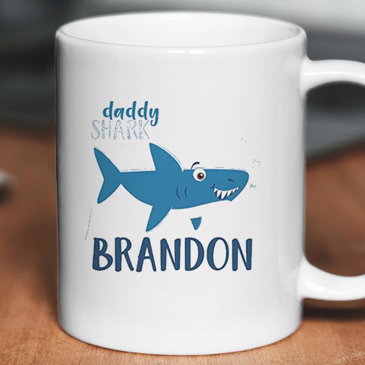 Daddy Shark Brandon Best Christmas Gifts For Dad Coffee Mug