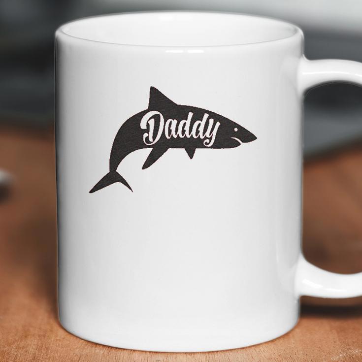 Daddy Shark Cute Funny Family Cool Best Dad Vacation Coffee Mug