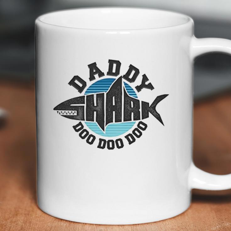 Daddy Shark Graphic Dad Birthday Gifts Coffee Mug