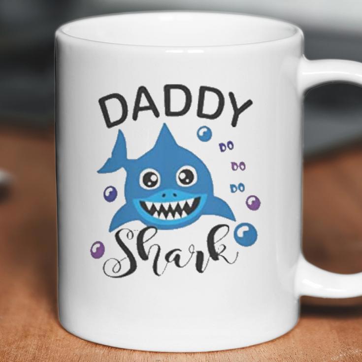 Daddy Shark Doo Doo Cute Funny Family Cool Fathers Day Gift Coffee Mug