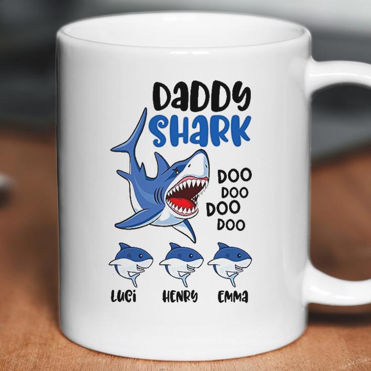 Daddy Shark Family Name Best Christmas Gifts For Dad Coffee Mug