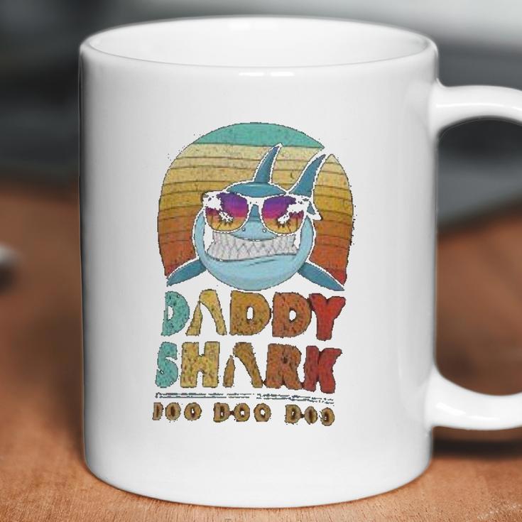 Daddy Shark Funny Fathers Day Best Christmas Gifts For Dad Coffee Mug