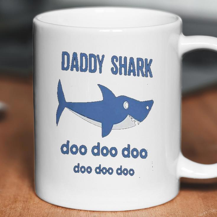 Daddy Shark Lovely Boy Dad Birthday Gifts Coffee Mug