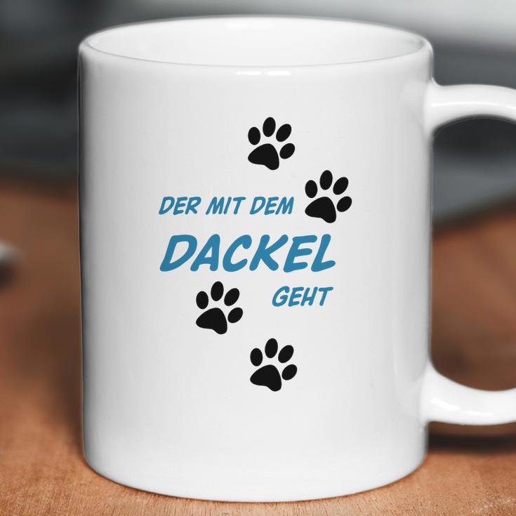 Der Mit Dem Dackel Geht Coffee Mug