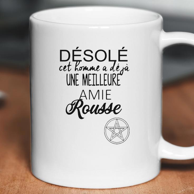 Désolé Cet Homme A Déjà Une Meilleure Amie Rousse Coffee Mug