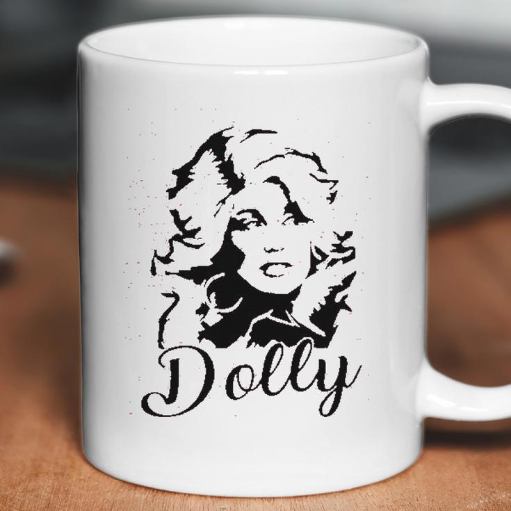 Dolly Graphic Women Vintage Dolly Country Music For Band Music Lovers Coffee Mug