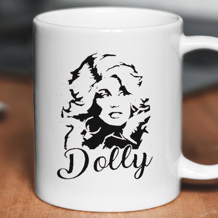 Dolly Graphic Women Vintage Dolly Casual Country Music For Band Music Lovers Coffee Mug