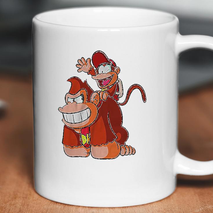 Donkey And Diddy Kong Piggy Back Ride Cute Coffee Mug