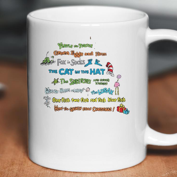 Dr Seuss Book Title Coffee Mug