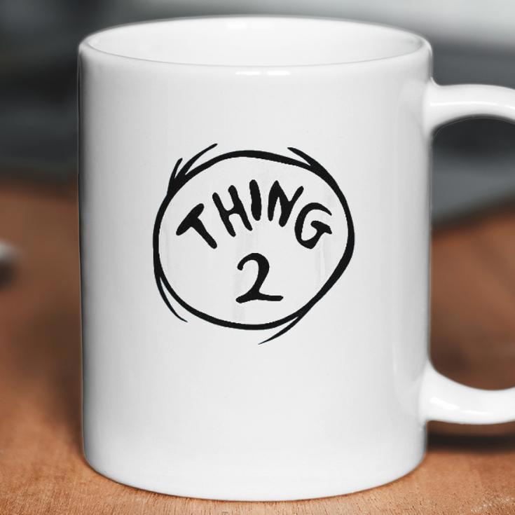 Dr Seuss Thing 2 Emblem Color Option Coffee Mug