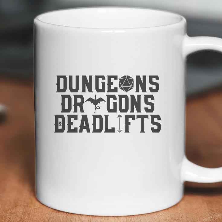 Dungeons &Amp Dragons &Amp Deadlifts Coffee Mug