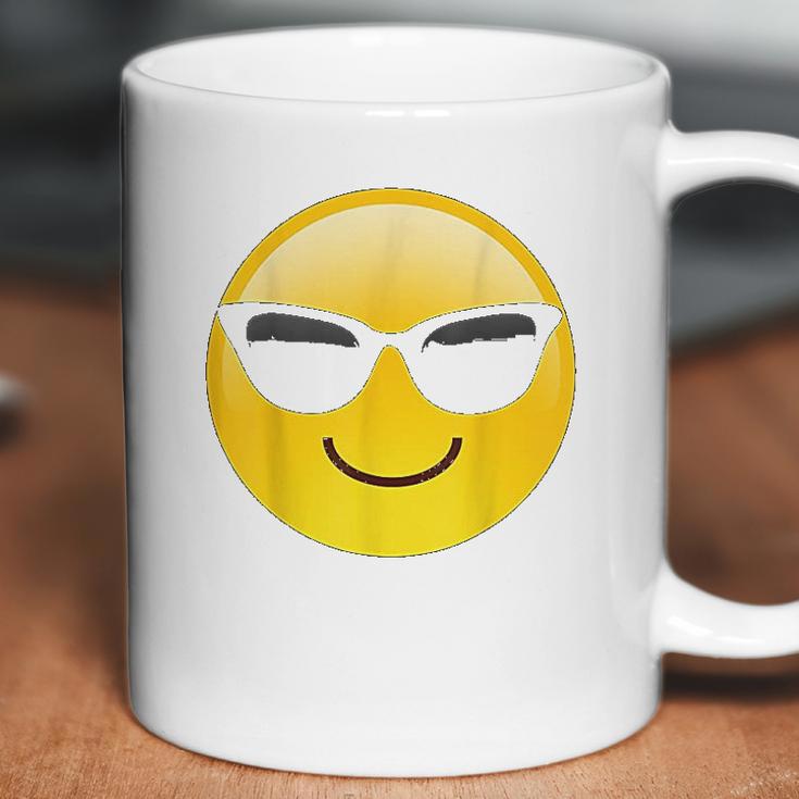 Emoji Cool Shades Smiley Face Sunglasses Confident Awesome Coffee Mug