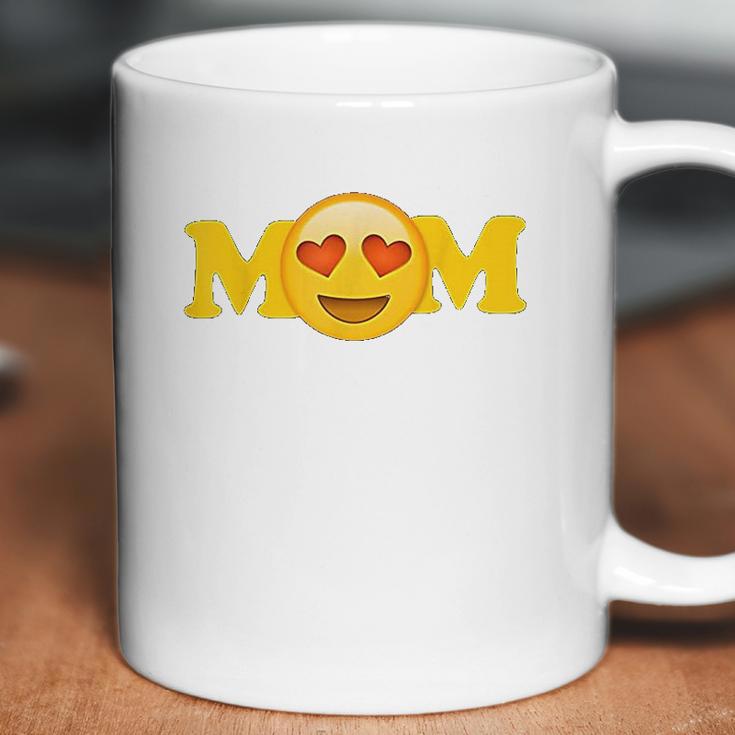 Emoji Mothers Day For Women Mom Heart Eyes Emoji Love Coffee Mug