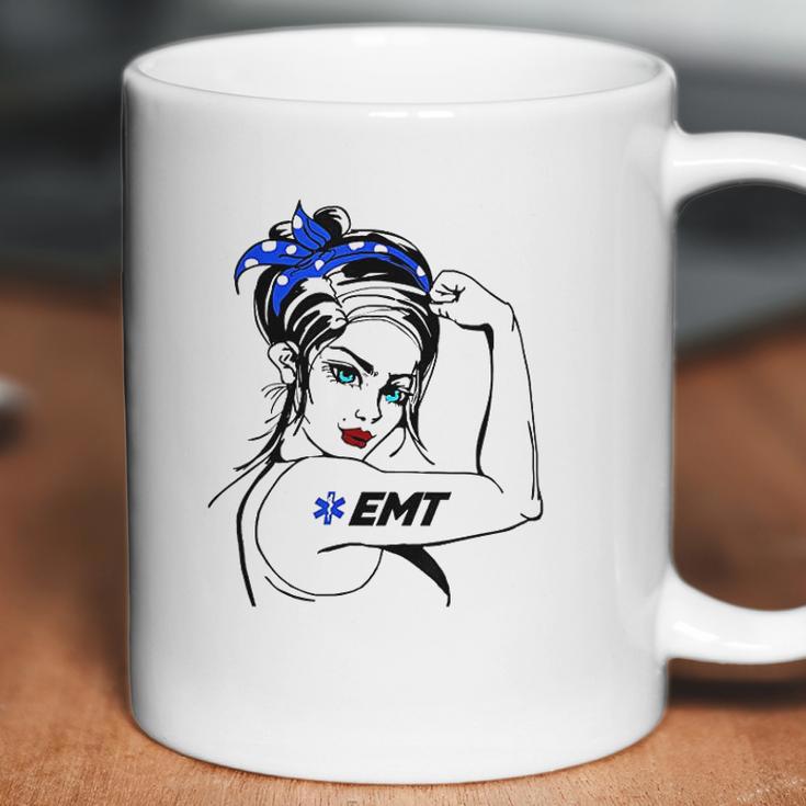 Ems Emergency Emt Rosie The Riveter Coffee Mug