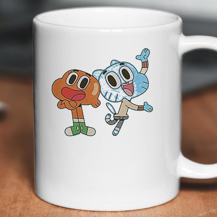 Fifth Sun Girls The Amazing World Of Gumball Darwin And Gumball Grin Coffee Mug