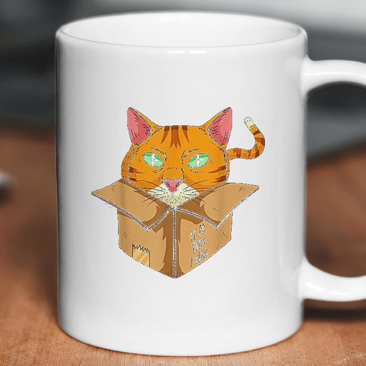 If It Is Fits I Sit Cat Box Funny Quote For Owner Coffee Mug