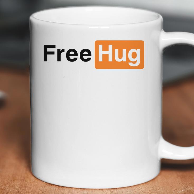 Free Hug Pornhub Logo Parody Coffee Mug