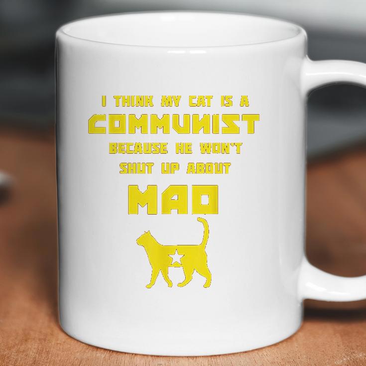 Funny Cat Joke Communist Meow Coffee Mug