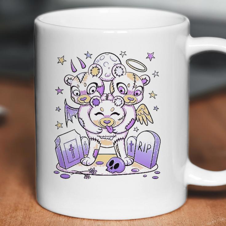 Funny Gift Tee Cute Kawaii Pastel Goth Clothes Creepy Bear Coffee Mug