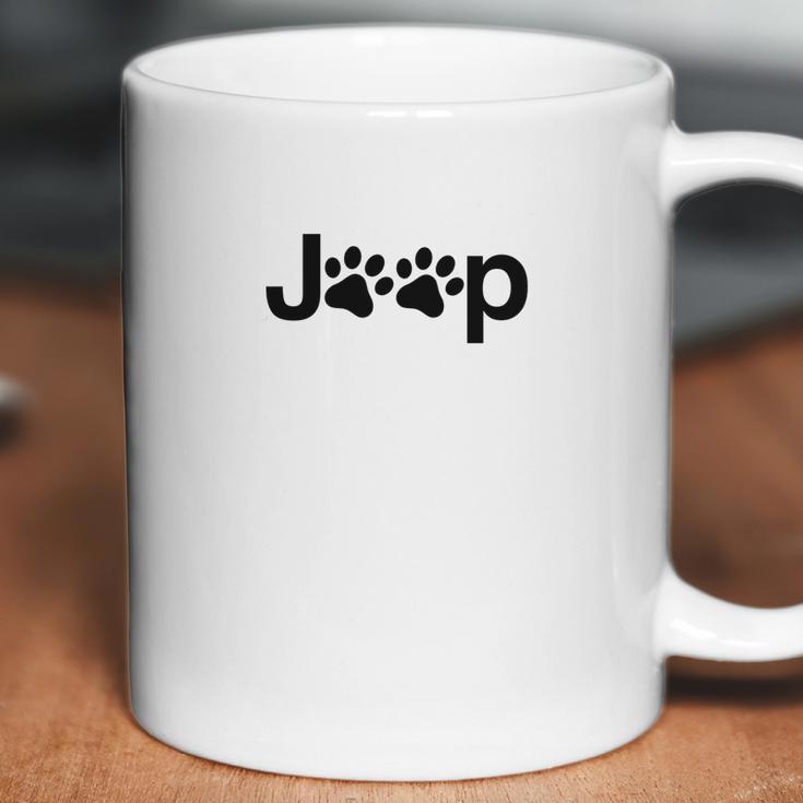 Funny Jeep Paw Prints Dogs Jeeps Owner Men Women Gift Coffee Mug