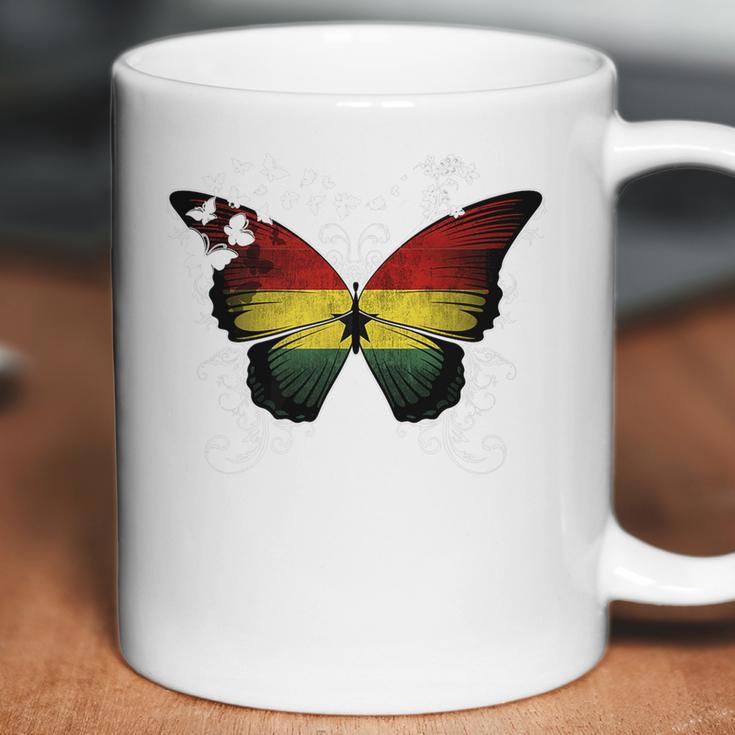 Ghana Flag Ghanaian Flag Butterfly Coffee Mug