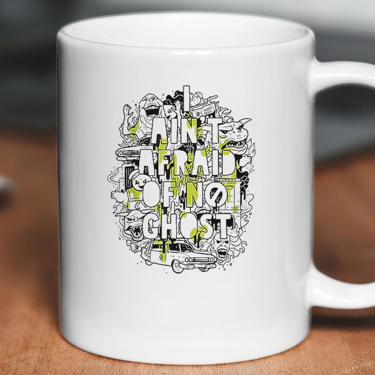 Ghostbusters Aint Afraid Collage Coffee Mug