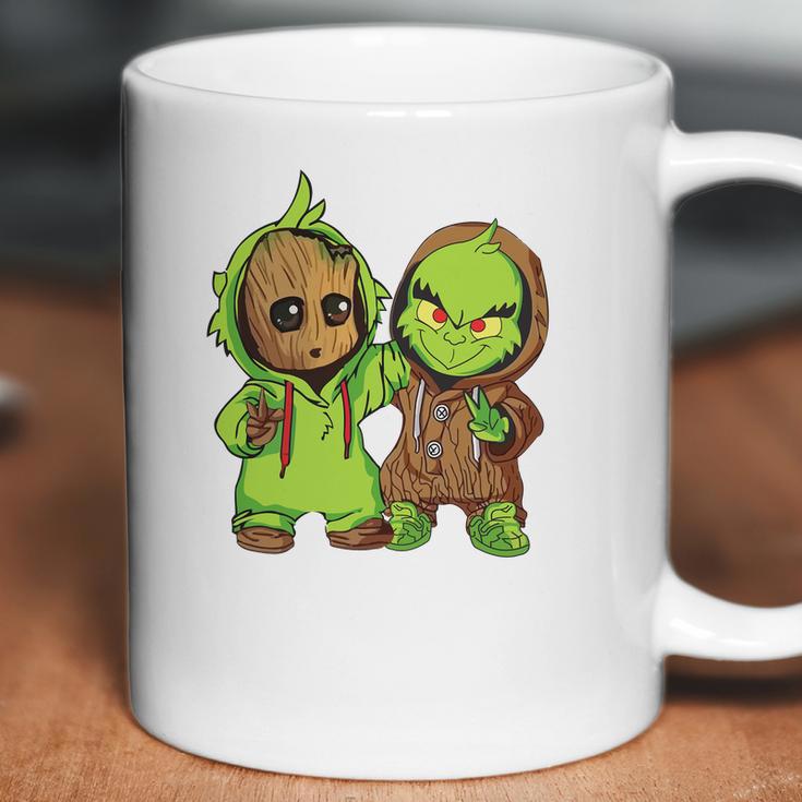 Grinch And Groot Coffee Mug